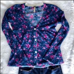 Free People Floral Sweater